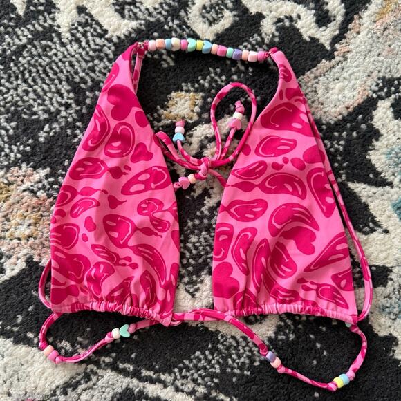 Lovers and Friends Wild Side Bikini in Fuchsia Pink Smiles - Picture 5 of 8